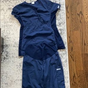 Cherokee navy blue maternity scrubs.